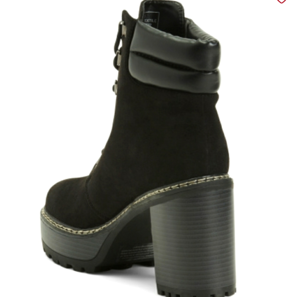 New! Olivia Miller Lug Heel Boots - Picture 2 of 2